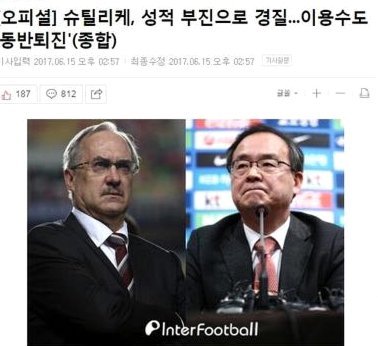 韩媒：国际足联将调查韩国足协 确认政府是否过度干预
