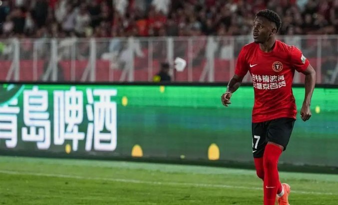 世界波！谢蒂内凌空抽射破门，津门虎1-0河南